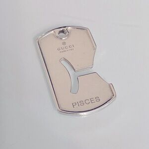 ♓️ Rare Vintage Gucci Pisces Pendant 925 Sterling Silver Unisex